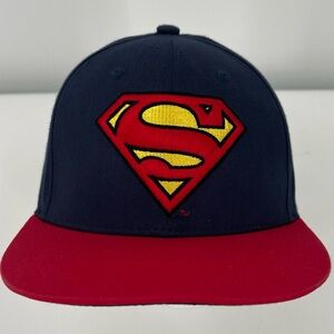 Superman Logo Blue Red Baseball Hat Cap Adult Adjustable DC Comics Man Of Steel